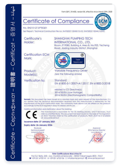 Certifications